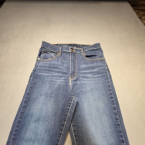 Levis Jeans Womens 6? Blue Skinny Leg Stretch Denim Distressed - Picture 2 of 10